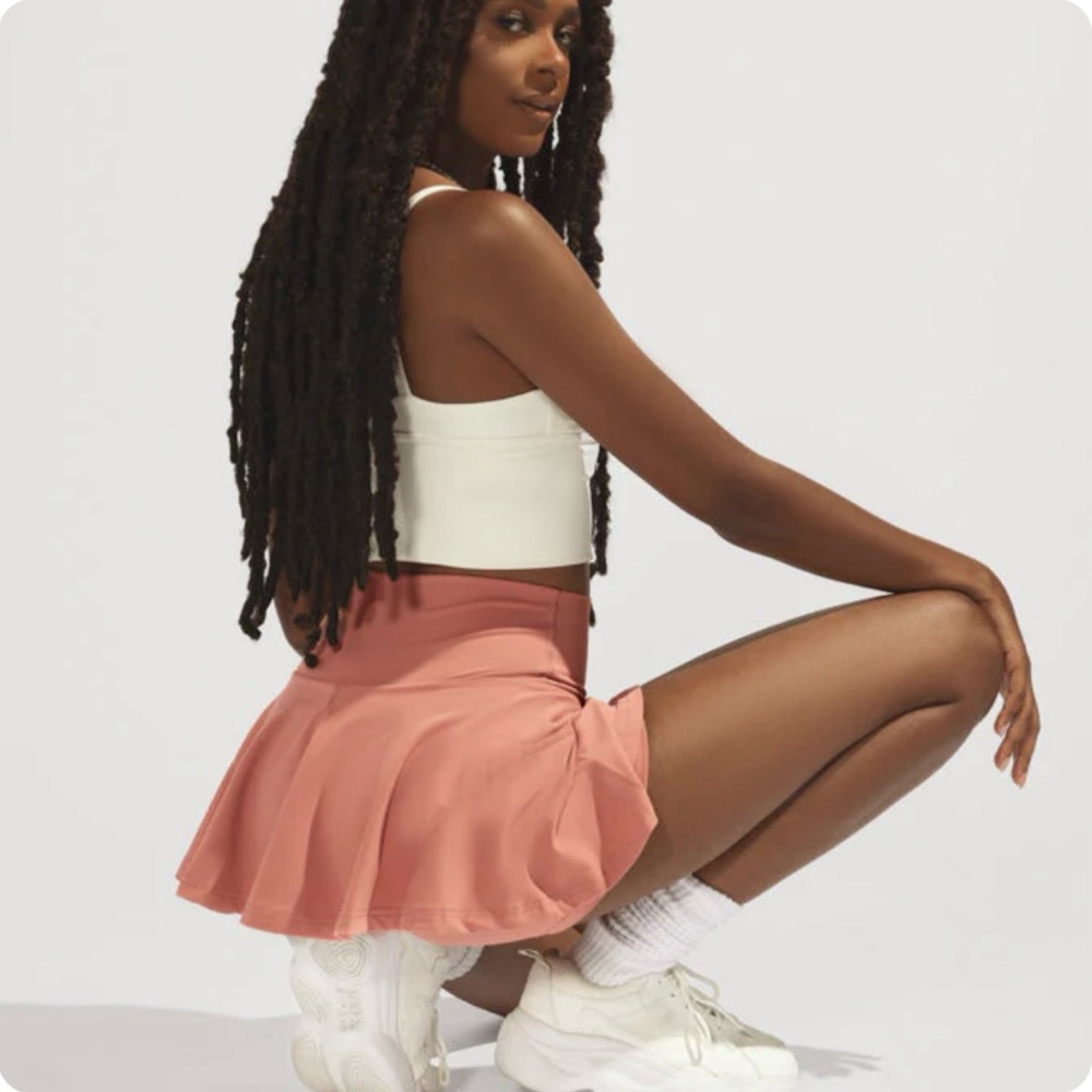 POPFLEX Twirl Skort In Coral - LIMITED EDITION COLOR